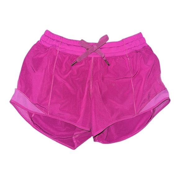Lululemon Hotty Hot Low Rise lightweight Run Short Long 4” in Deep Fuchsia Sz 6 - Picture 6 of 10